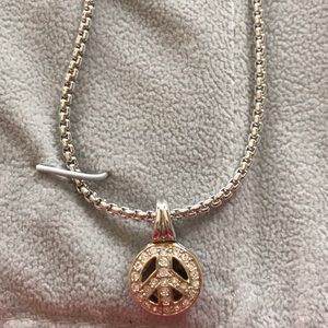 John Medeiros necklace with little  peace charm